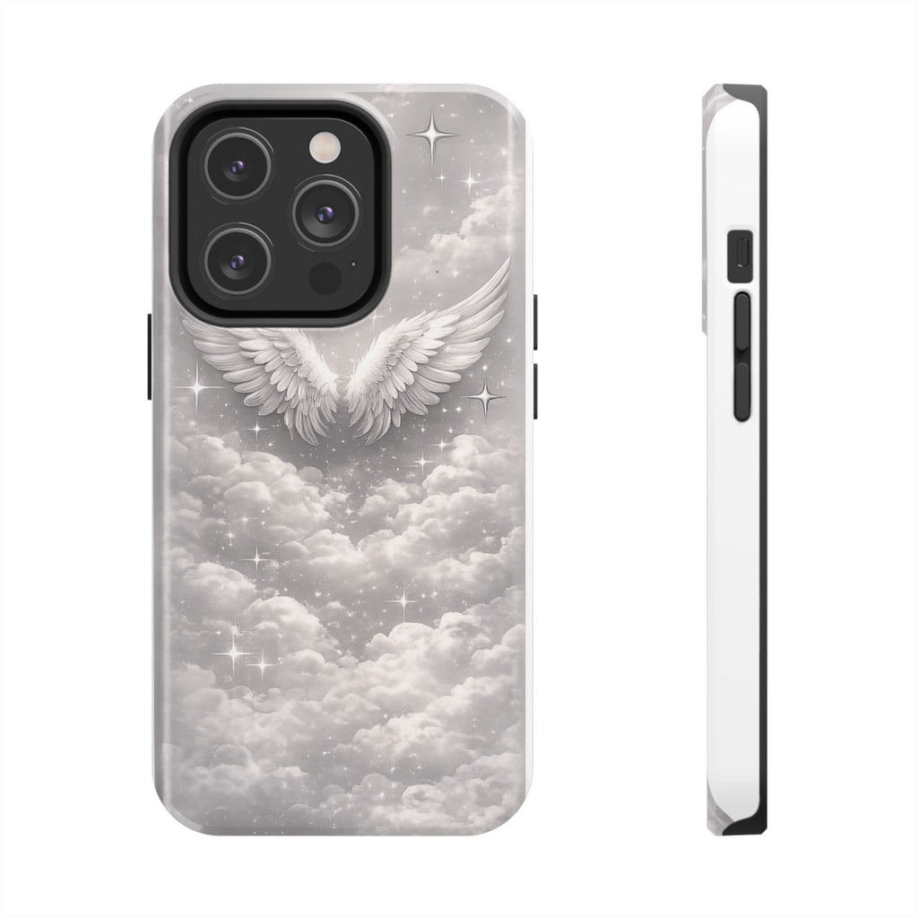 Angel Wings Cloud Tough Phone Case — Protective iPhone Case with Heavenly Wing Design