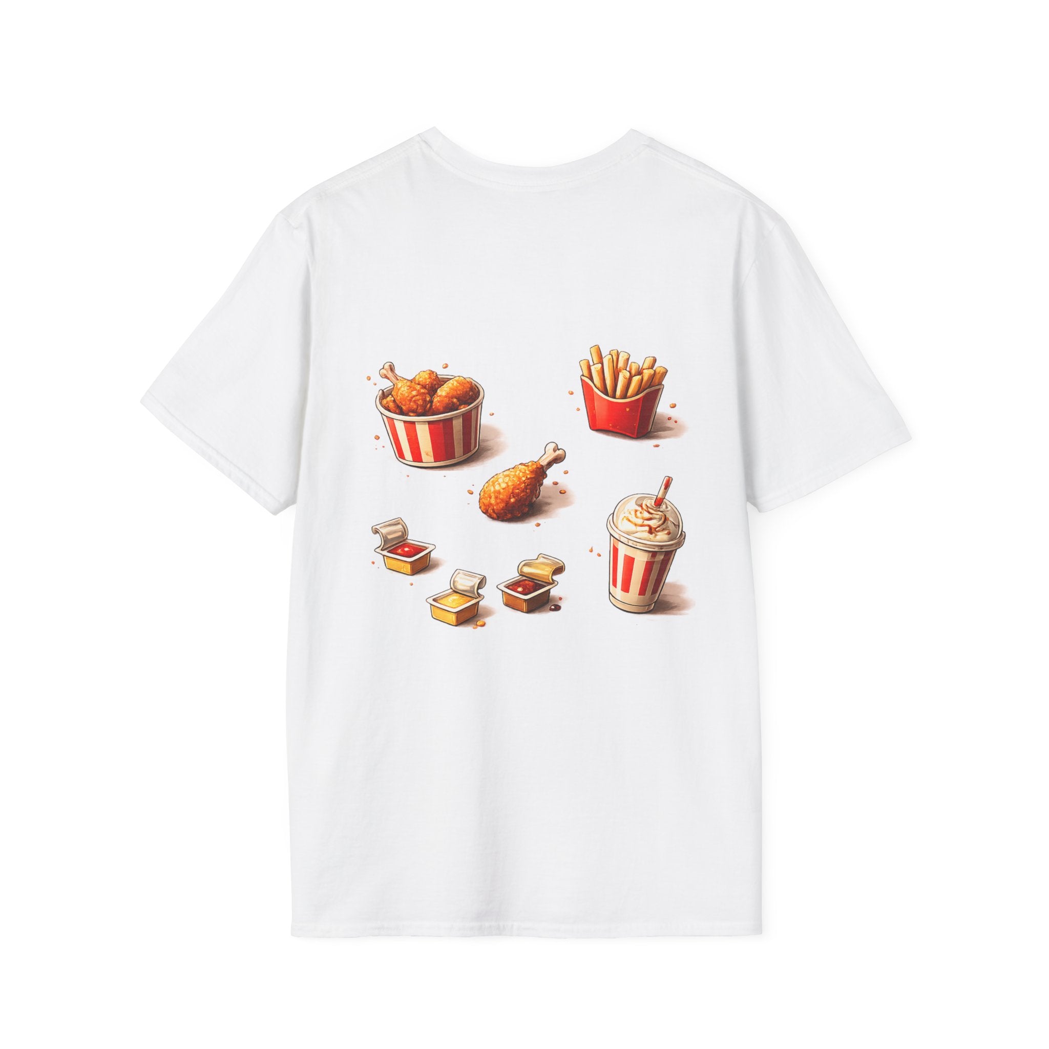 KFC-Inspired 'BOSSKFS' Fried Chicken T-Shirt — Fast Food Graphic Tee (low price)