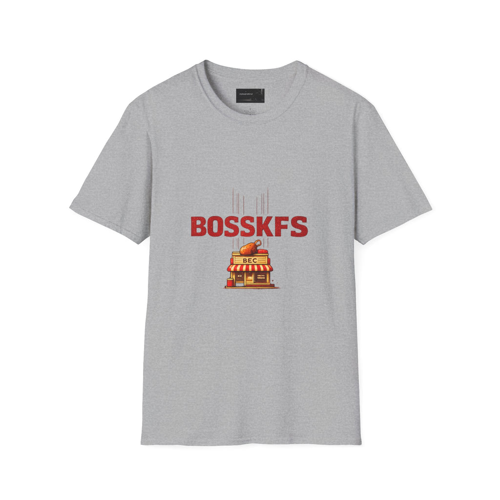 KFC-Inspired 'BOSSKFS' Fried Chicken T-Shirt — Fast Food Graphic Tee (low price)