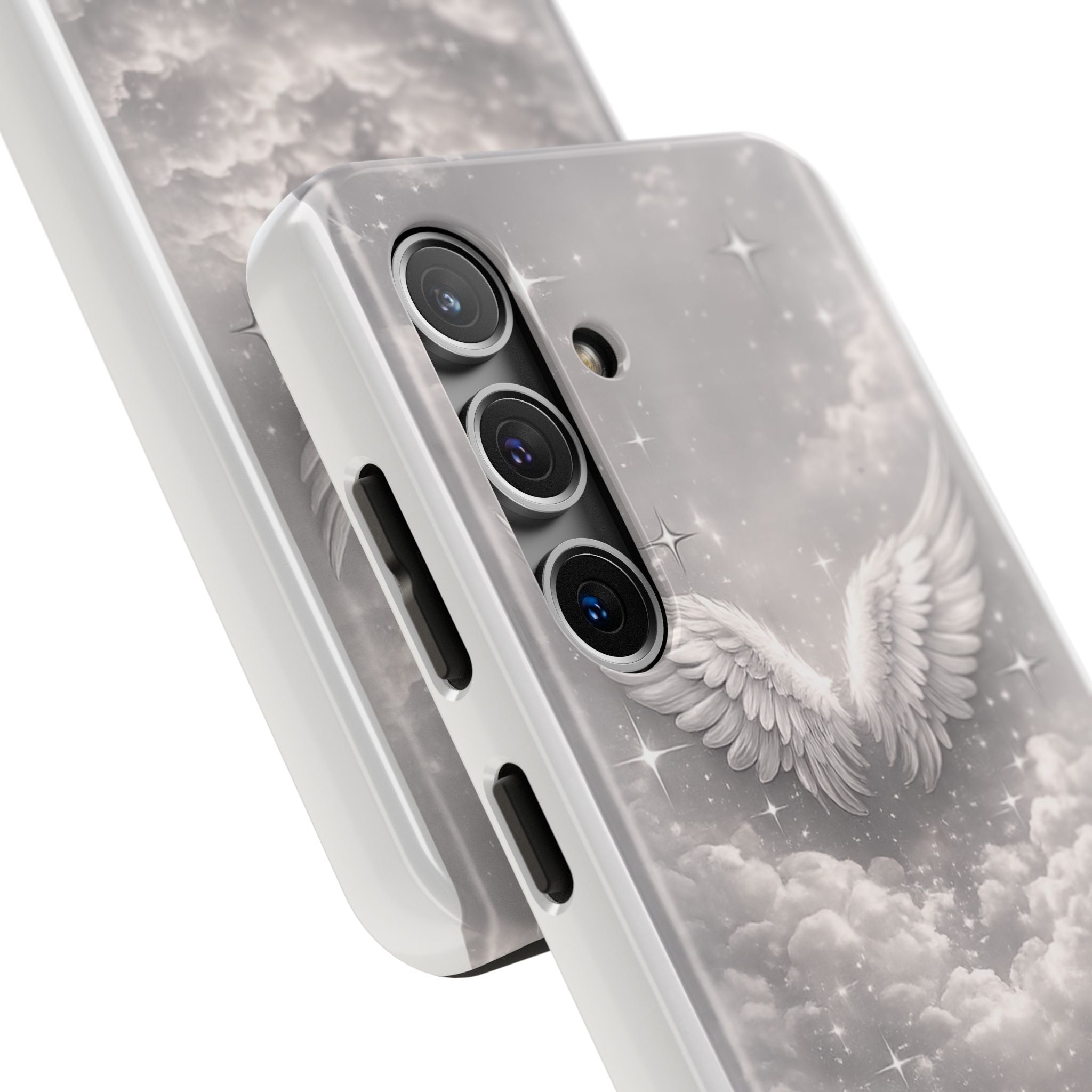 Angel Wings Cloud Tough Phone Case — Protective iPhone Case with Heavenly Wing Design
