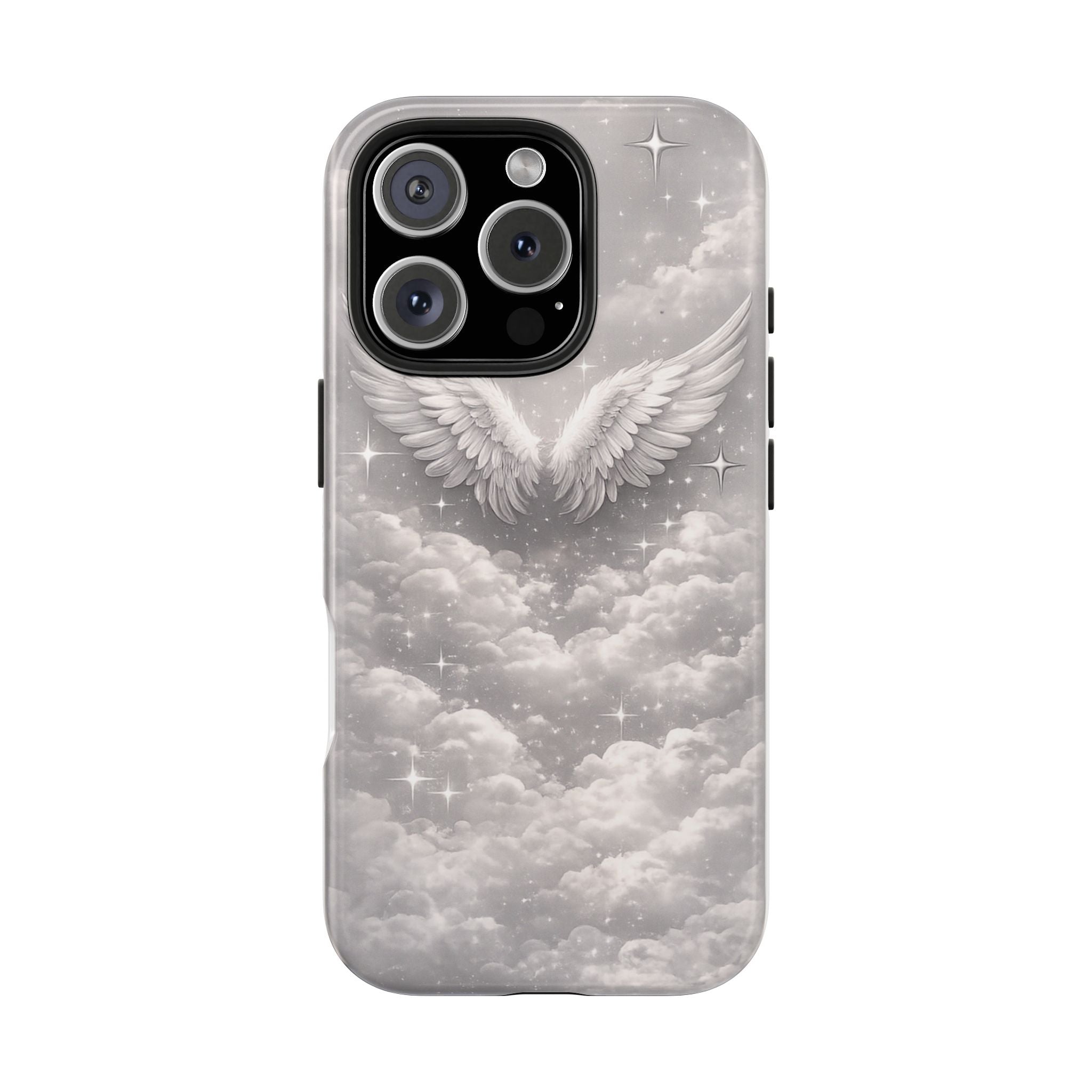 Angel Wings Cloud Tough Phone Case — Protective iPhone Case with Heavenly Wing Design