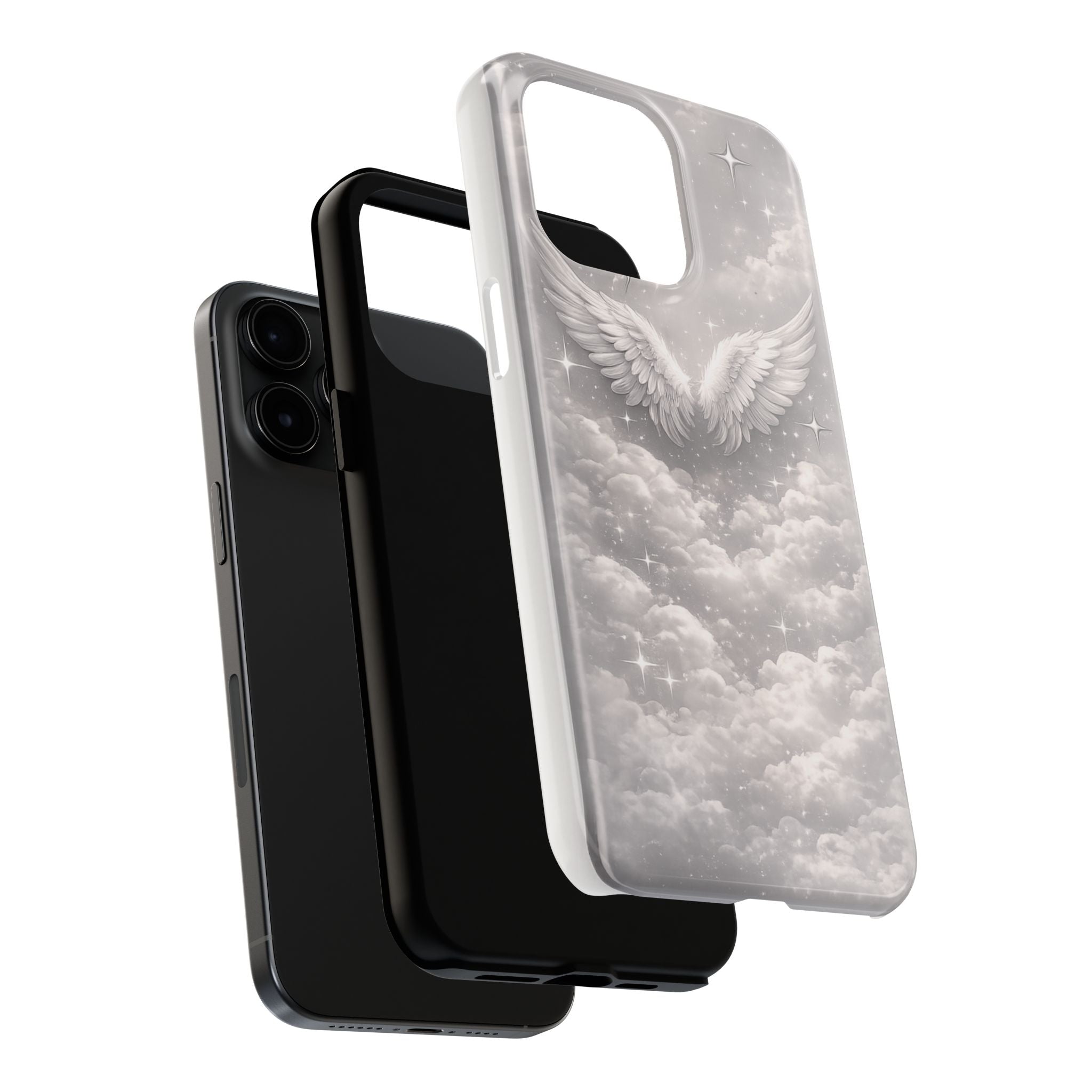 Angel Wings Cloud Tough Phone Case — Protective iPhone Case with Heavenly Wing Design