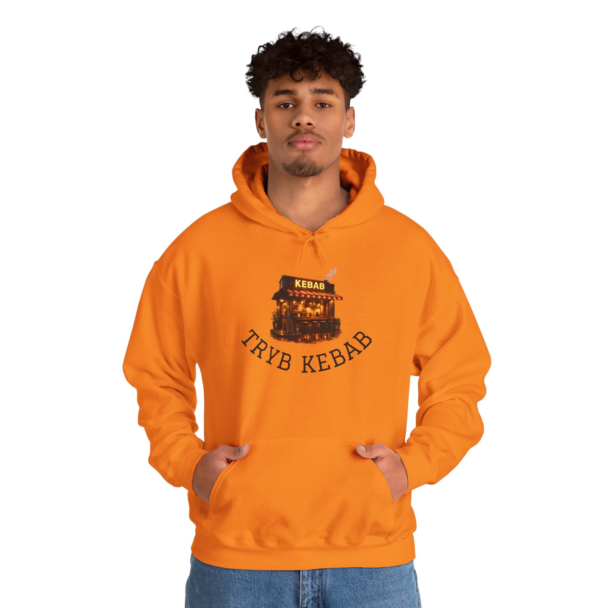 Kebab Shop Graphic Tee — 'Tryb Kebab' Street Food Wrap Illustration
