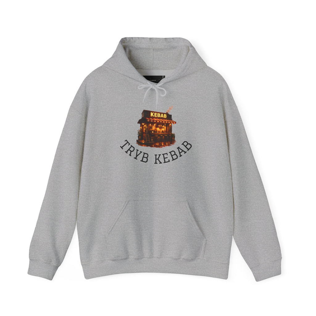 Kebab Shop Graphic Tee — 'Tryb Kebab' Street Food Wrap Illustration