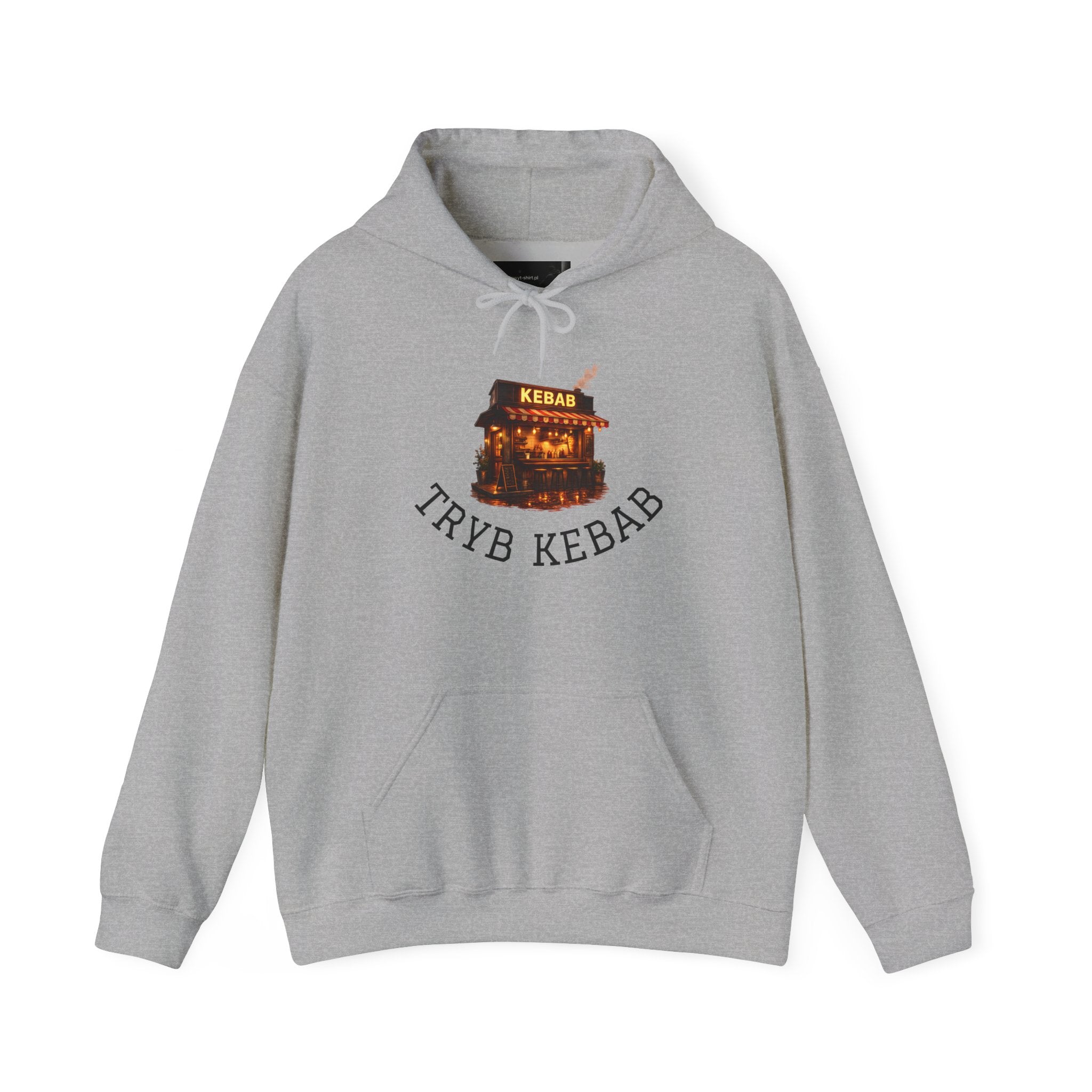 Kebab Shop Graphic Tee — 'Tryb Kebab' Street Food Wrap Illustration