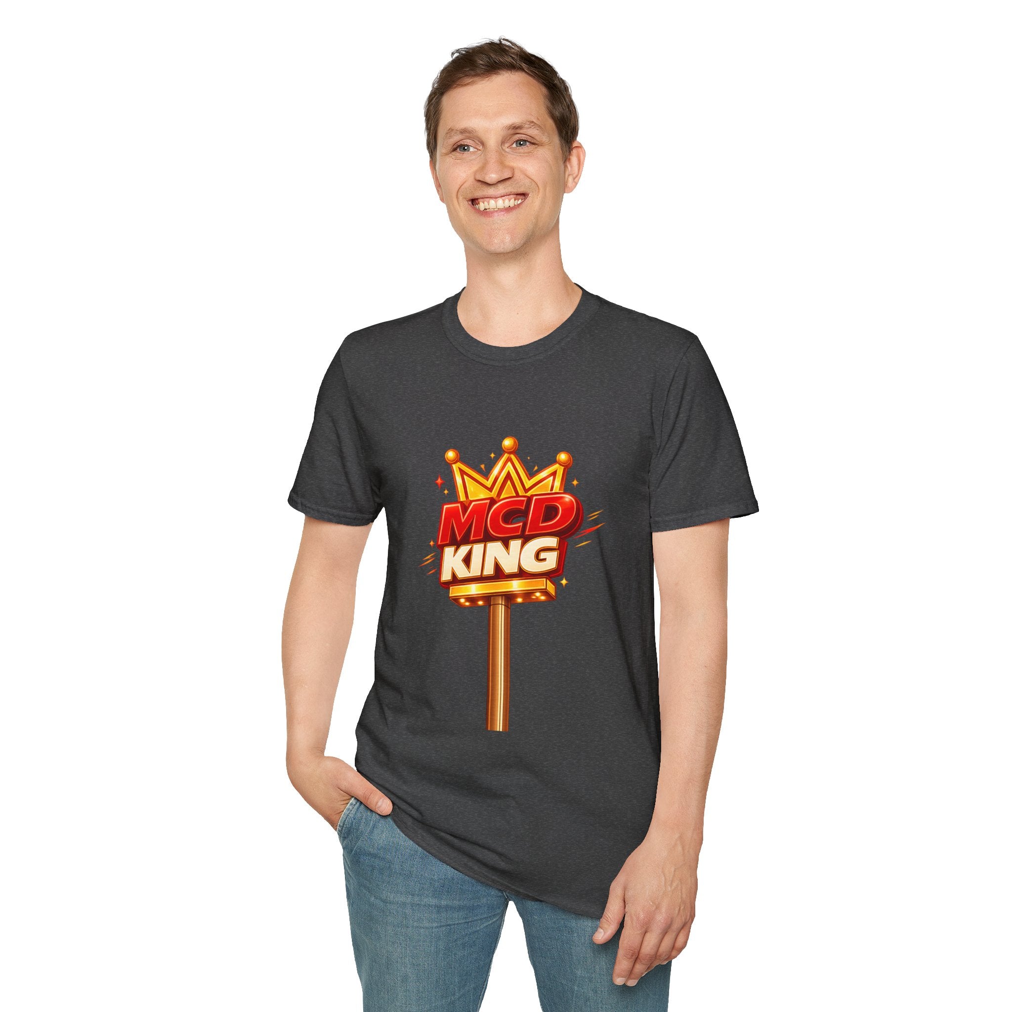 Unisex Softstyle T-Shirt MCD KING (fast-food mcd)