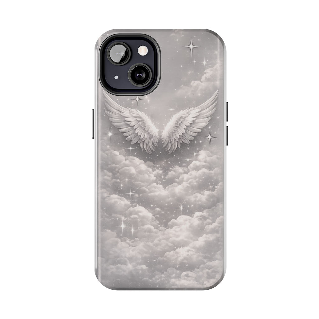 Angel Wings Cloud Tough Phone Case — Protective iPhone Case with Heavenly Wing Design