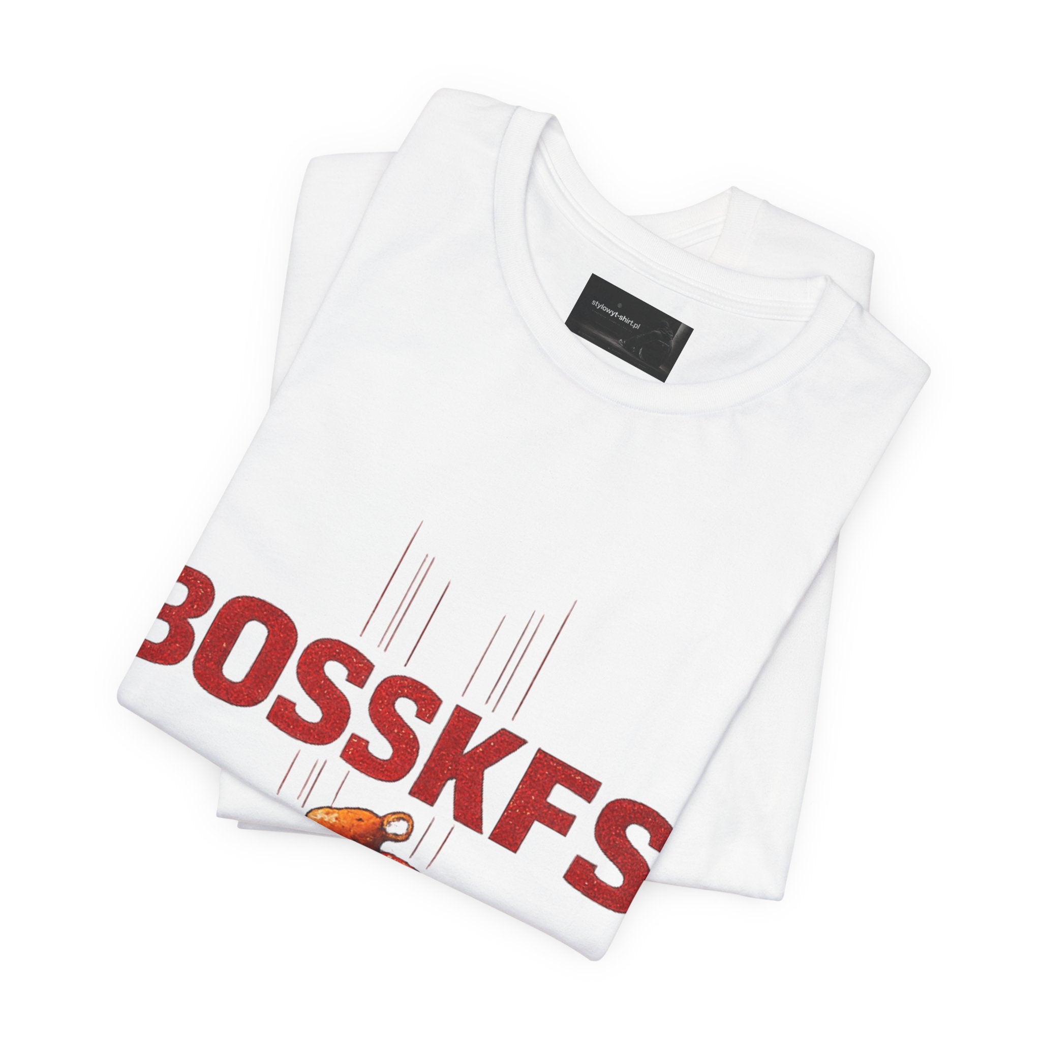 Fast-Food Graphic Tee — 'BOSSKF'S' Chicken & Fries Restaurant Shirt