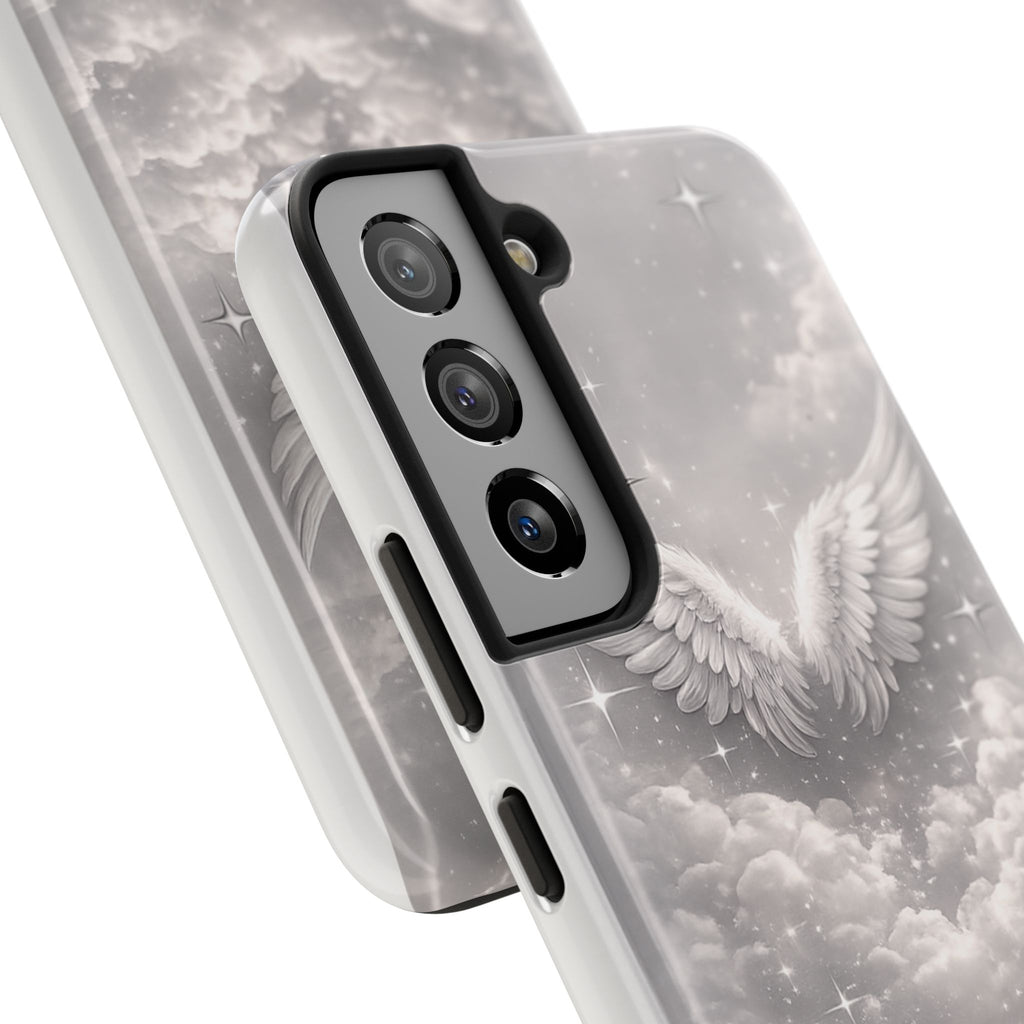 Angel Wings Cloud Tough Phone Case — Protective iPhone Case with Heavenly Wing Design