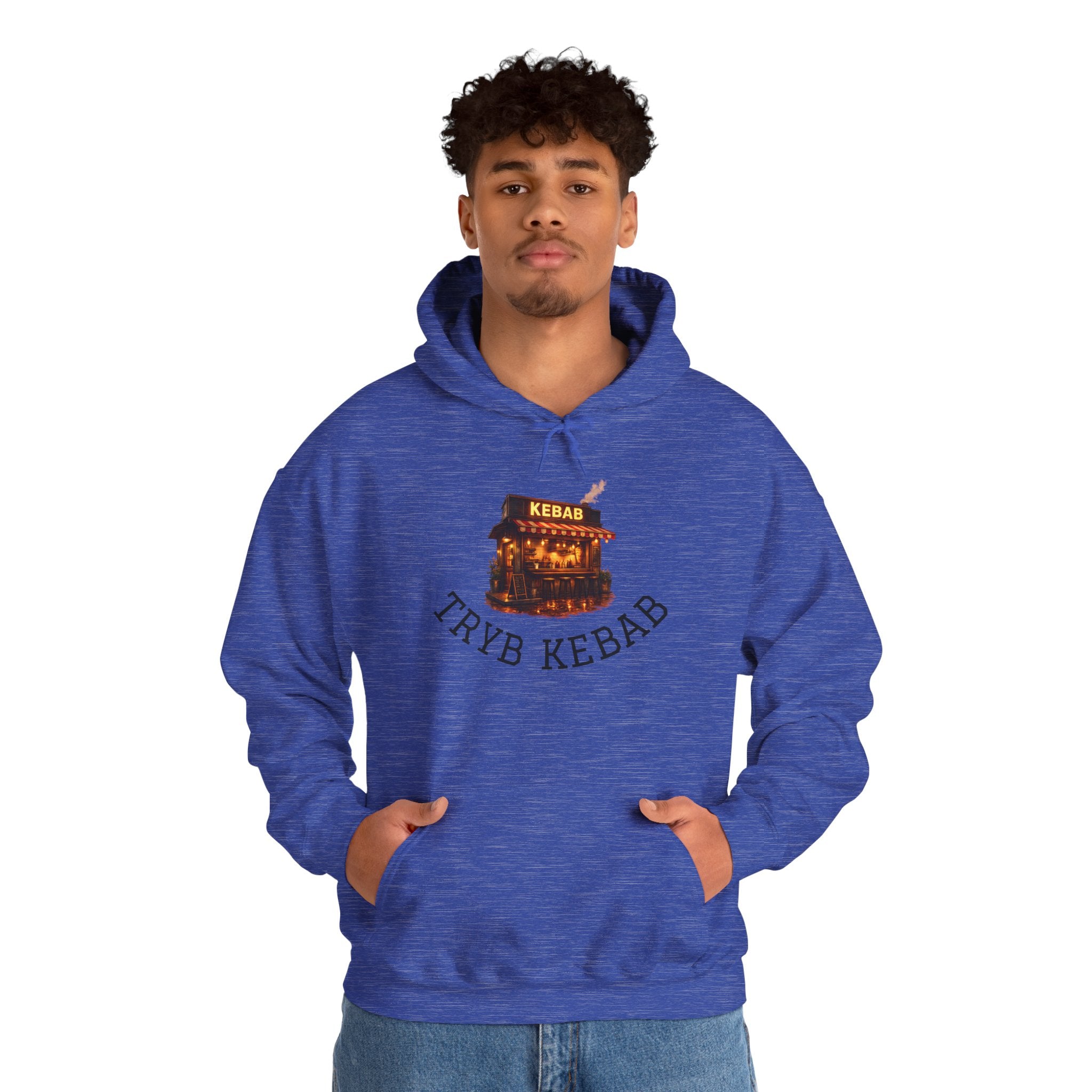 Kebab Shop Graphic Tee — 'Tryb Kebab' Street Food Wrap Illustration