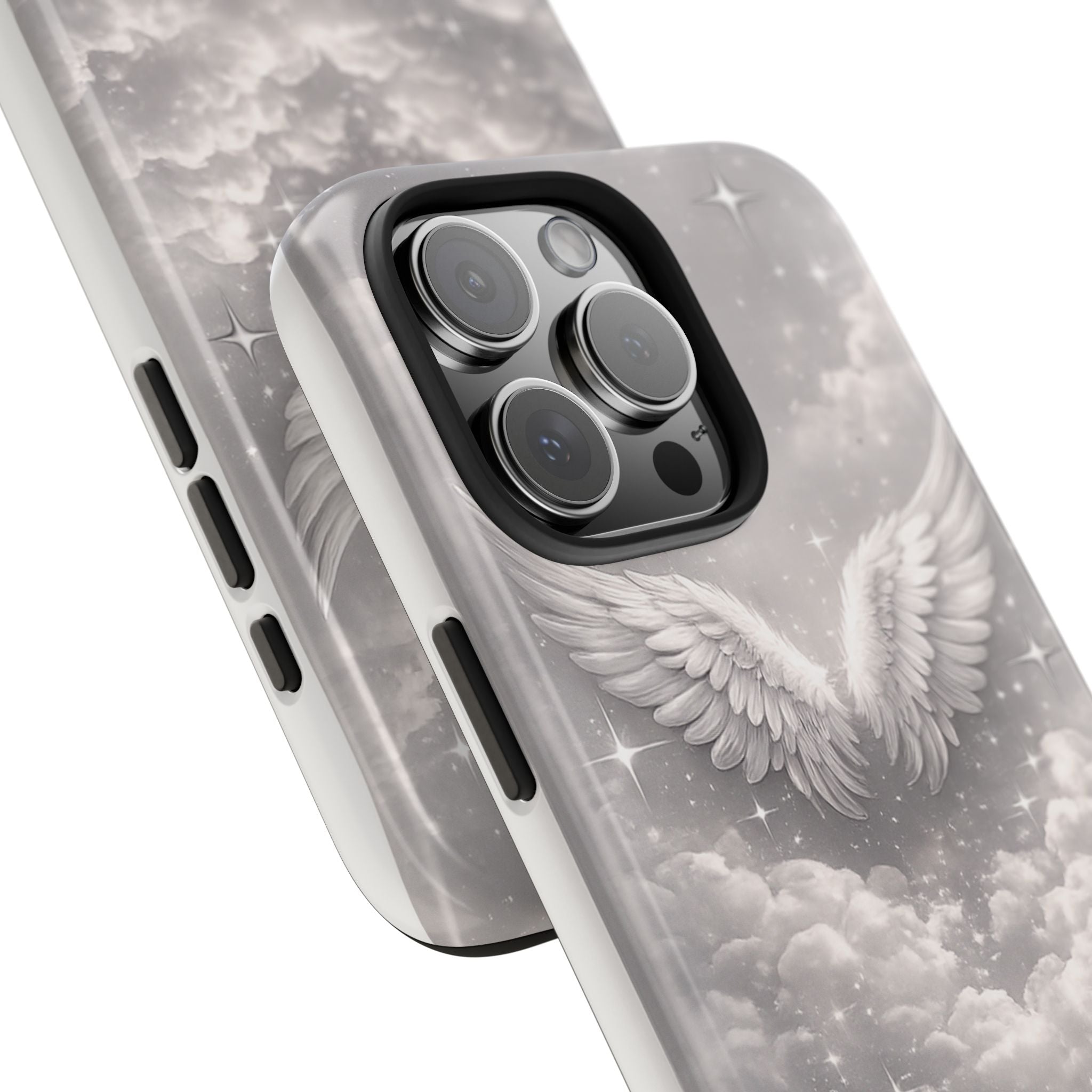 Angel Wings Cloud Tough Phone Case — Protective iPhone Case with Heavenly Wing Design
