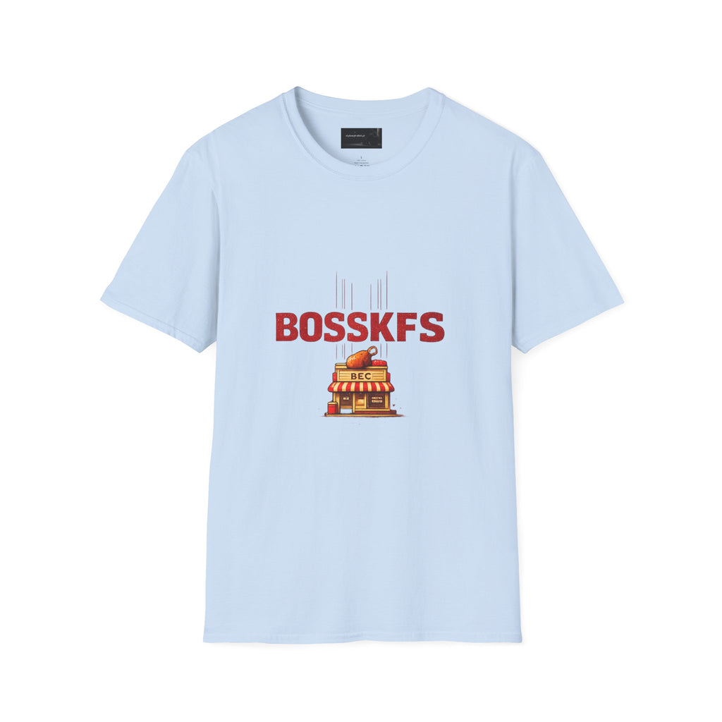 KFC-Inspired 'BOSSKFS' Fried Chicken T-Shirt — Fast Food Graphic Tee (low price)