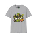 T-Shirt — 'Top Klient Żaby' Graphic Frog Design (Polish Snack & Coffee Theme)